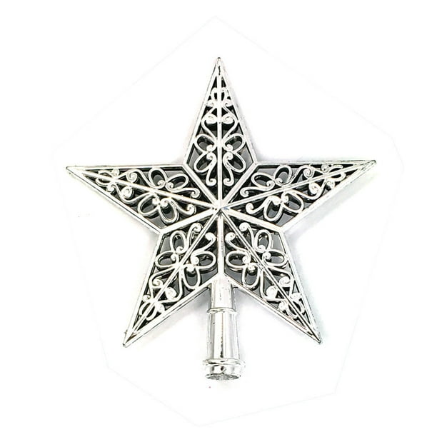 Fenleo Christmas Tree Top Sparkles Stars Hang Xmas Decoration Ornament Treetop B Gift 